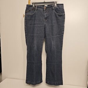 Just My Size JMS Women 18W Relaxed Denim Jeans Dark Wash Blue Plus Size Average